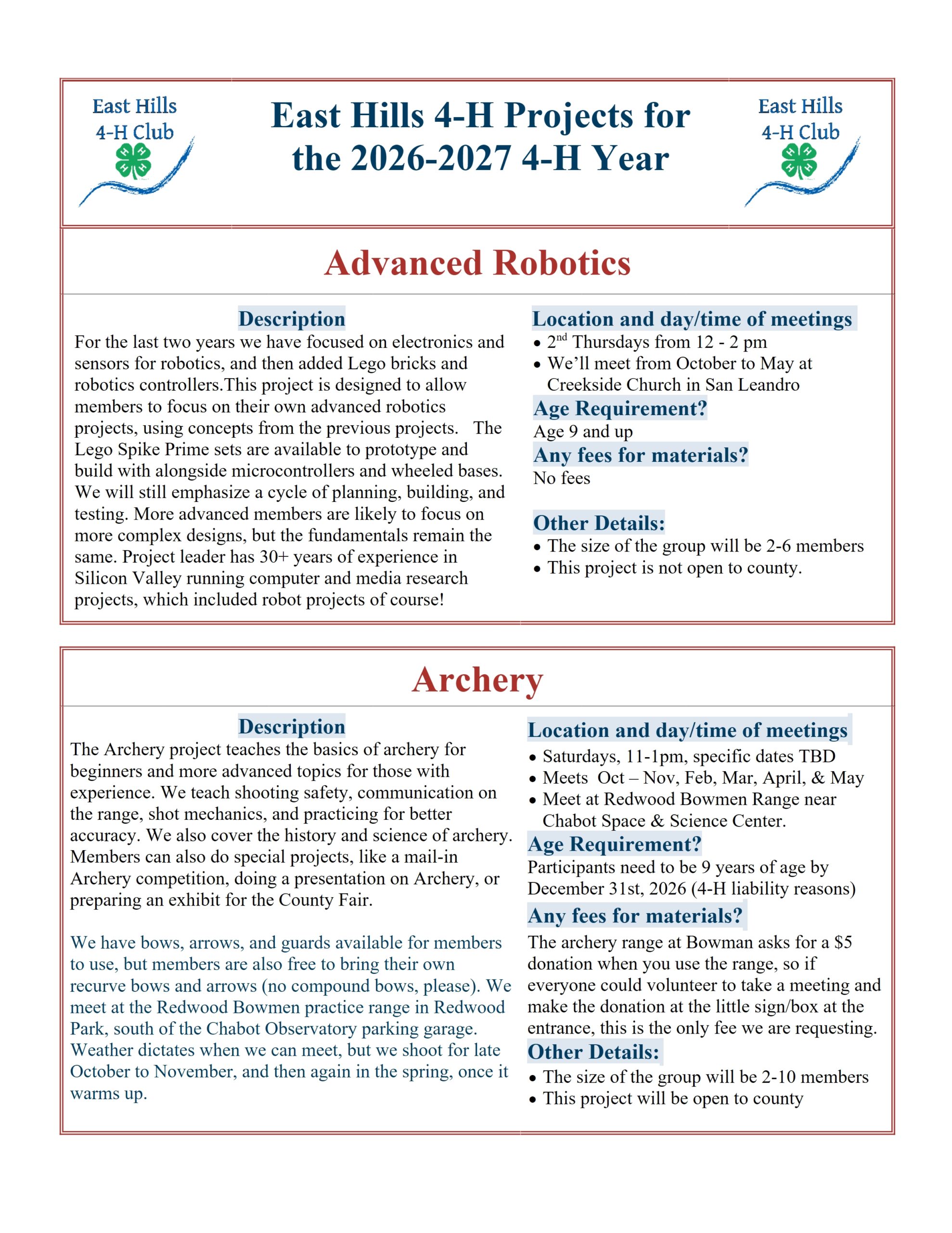 2026-2027_East Hills Project descriptions_as_of_14Aug2026